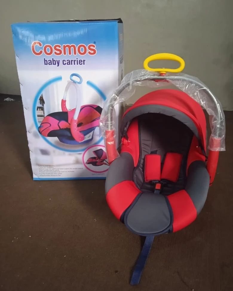Cosmos Baby Carrier with Metal Handle & Mosquito Net | Safe Newborn Carry Bed