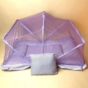 Baby Bed with Full Mosquito Net – Safe & Cozy Infant Bed