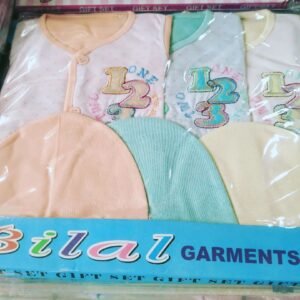 Pack of 3 Newborn Starter Dresses | Multicolor Baby Clothes with Random Prints