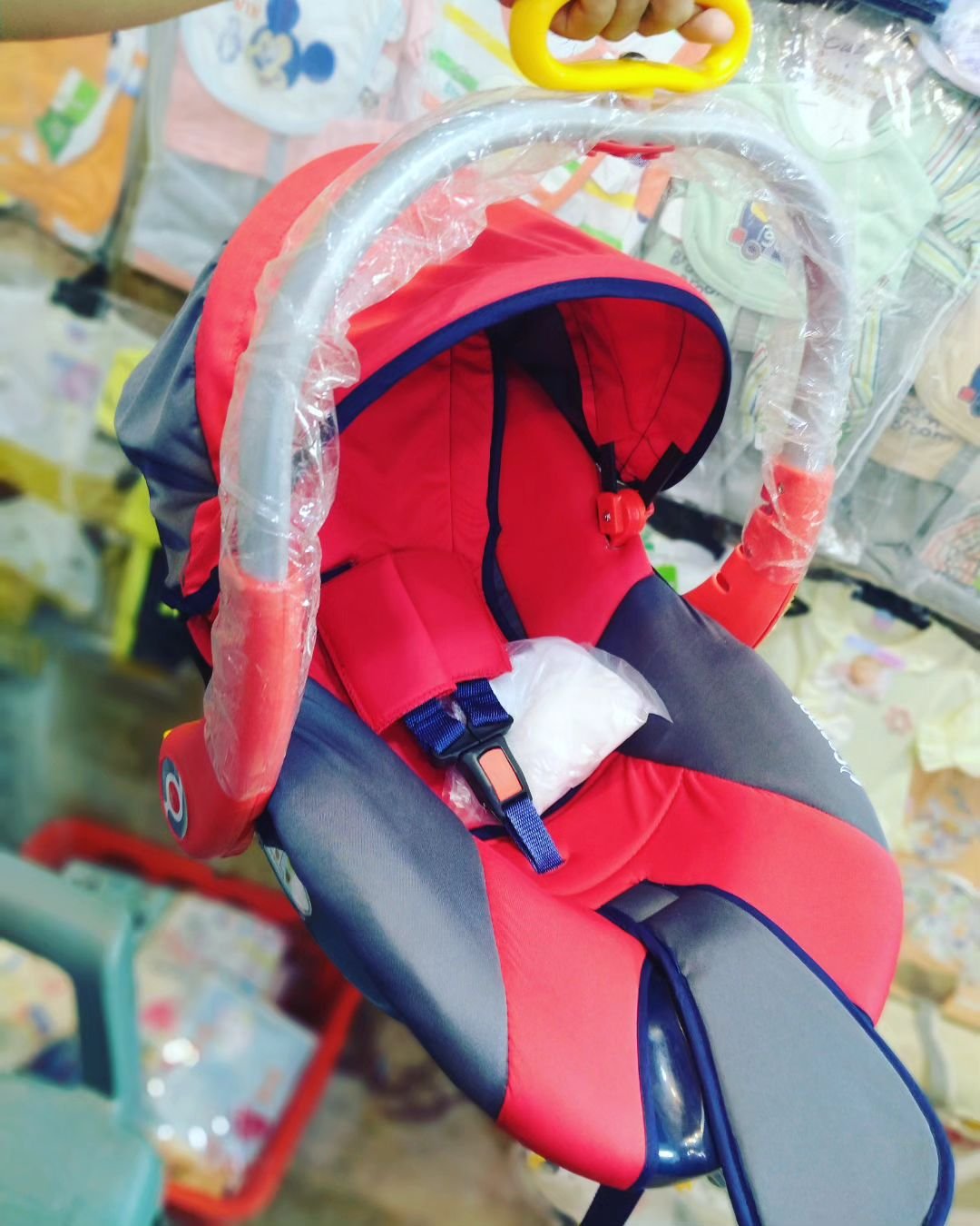 Cosmos Baby Carrier with Metal Handle & Mosquito Net | Safe Newborn Carry Bed - Image 3