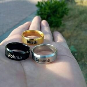 High Quality Customized Single Name Ring – Personalized Jewelry Gift