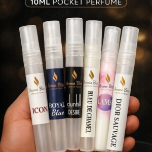 Pack of 6 Pocket Perfume 10ml – Long Lasting Mini Luxury Fragrance Set for Men & Women