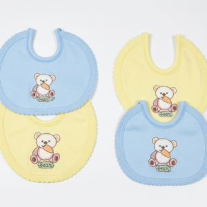 Pack of 2 Baby Bibs – Soft Cotton Feeding & Drool Bibs for Newborns