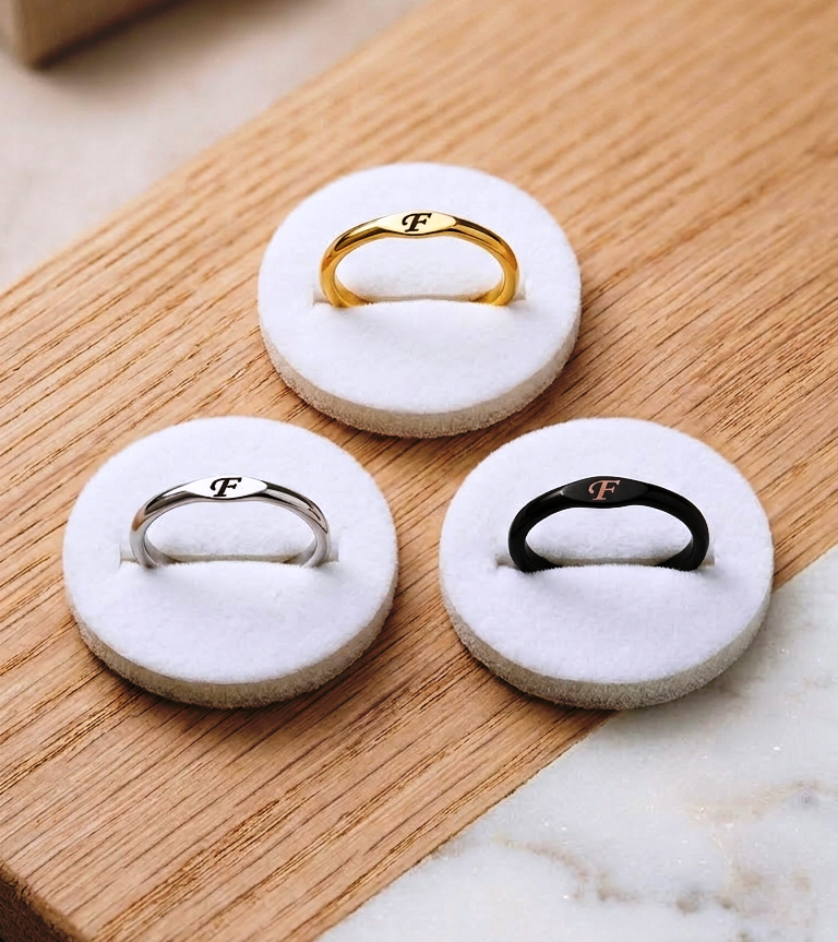 Customized Alphabet Ring | Personalized Name Initial Ring