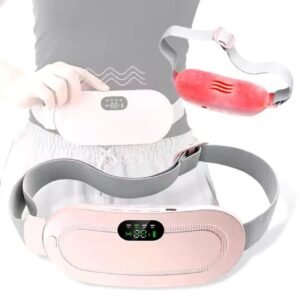 Electric Period Cramp Massager & Heating Belt – Menstrual Pain Relief for Women
