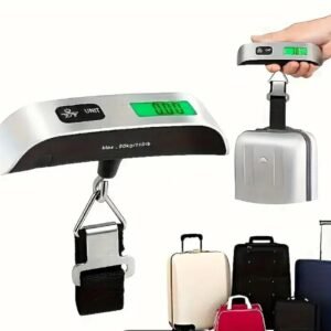 Portable Digital Luggage Scale | LCD Travel Weight Balance – 110lb/50kg