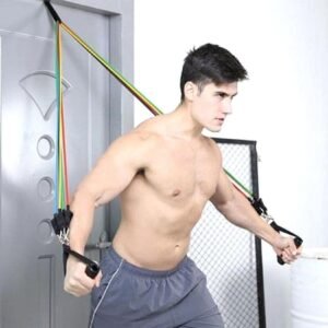 Resistance Gym Band Set – 11 Pieces | Elastic Fitness Workout Bands