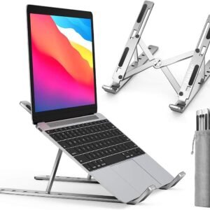 Metal Laptop Stand | Adjustable Foldable Laptop Holder