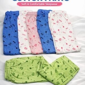 Cute Printed Cotton Pants – Pack of 12 | Soft & Comfortable Sleepwear