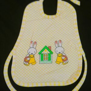 Pack of 3 Apron Bibs | Plastic Backed Baby Feeding Bibs
