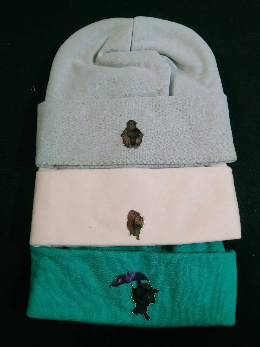 Pack of 3 Newborn Caps | Soft & Stretchable Baby Headwear