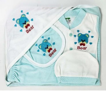 5 Piece Newborn Starter Gift Set – Complete Baby Essential Gift Pack for Newborn