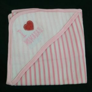 Newborn Cap Bath Towel | Double Ply with Printed Lining