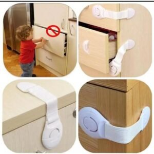 Premium Baby Safety Locks for Drawers & Cabinets – Adjustable Child Proof Security Latches – No-Drill Adhesive Fridge & Wardrobe Locks – Multi-Purpose Infant Safety Guards
